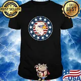 American Bald Eagle Red White Blue Memorial Day July 4th Independence Shirt
