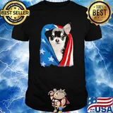 American flag Love Chihuahua Shirt
