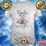 Books Helping Introverts Avoid Conversation Since 1454 Butterfly Watercolor Shirt