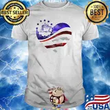 Cruising Love Flag American Heart Shirt