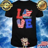 Cruising Love Flag American Shirt