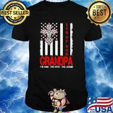 Grandpa The Man The Myth The Legend Son Of God American Flag Shirt