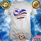 Horse Love Flag American Heart Shirt