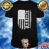 Husband Daddy Protector Happy Camper American Flag Shirt