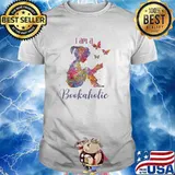 I Am A Bookaholic Butterfly Watercolor Shirt