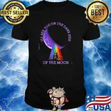 I'll see you on the dark side of the moon rainbow pink floyd shirt