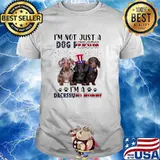 I'm Not Just A Dog Person I'm A Dachshund Mommy American Flag Firework Shirt