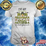 I've got three titles mom grandma great grandma I Rock Them All And Nothing Scare Me leopard Shirt