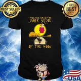 I will see you on the Dark Side of the moon Lake snoopy pink floyd shirt