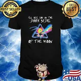 I will see you on the Dark Side of the moon watercolor symbol pink floyd shirt