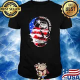 Independence Day Skull Jeep American Flag Shirt