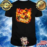 Judas priest fire rock band music shirt