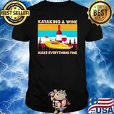 Kayaking And Wife Make Everything Fine Vintage Shirt