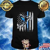 Love Snowmobile American Flag Shirt