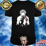 Native Big Foot American Flag Shirt