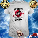 Never Underestimate An Old Man With A Dirt Bike Who Survived 2020 BLood Moon Shirt