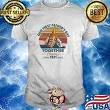 Our First Father's Day Together Cheers 2021 Beer Buds Vintage Shirt