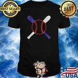 Patriotic Baseball Bling Stuff Memorial Day & 4th Of July Shirt