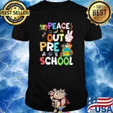 Peace Out Preschool Last Day of School Preschool Graduate Shirt