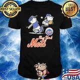 Peanuts playing football New York Mets shirt
