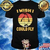 Penguin - Wish I Could Fly Veterinarian Zoo Animal Vintage Shirt
