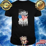 Proud American Trucker American Flag Shirt