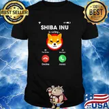 Shiba Inu Is Calling Token Coin Cryptocurrency Trading Shirt