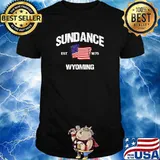 Sundance Wyoming WY 1875 USA flag Shirt