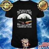 The child is grown the dream is gone and i have become comfortably numb pink floyd moon shirt