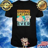 The Coolest Cat Dad Ever Vintage Shirt