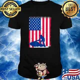USA flag jet skiing 4th of july america flag Shirt