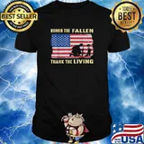 USA Memorial Day American Independence Day 4th of july 2021 Honnor The Fallen Thank The Living Shirt