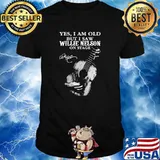 Yes i am old but i saw Willie Nelson On stage signature shirt