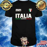 2021 Italy Soccer Jersey Italia Flag Football T-Shirt