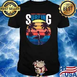 Adore riding waves surfing at sunset vintage T-Shirt