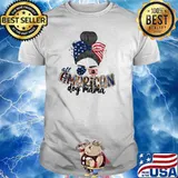 All American Dog Mama American Flag Shirt