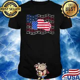 American Flag Camera Shirt