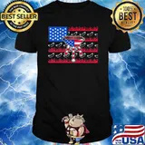 American Flag Hotdog Shirt