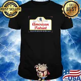American patriot since 1776 lion beer shirt