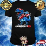 Amerisaurus Dinosaur T Rex 4th of July T-Shirt