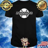 Arkansas Baseball Block Font T-Shirt
