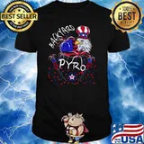 Backyard Pyro Eagle American Holiday 4th of July Independence T-Shirt