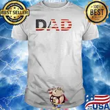 Biker Father - Patriotic Bike Rider Independence Day T-Shirt