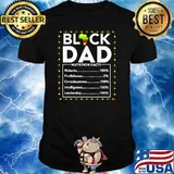Black Dad Nutritional Facts Juneteenth King Daddy Father T-Shirt