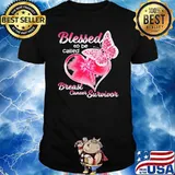 Blessed To Be Called Breast Cancer Awareness Heart Butterfly Shirt