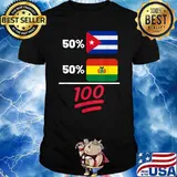 Bolivian Plus Cuban Mix Flag Heritage T-Shirt