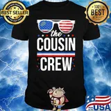 Cousin Crew 4th of July Patriotic American Sunglasses T-Shirt