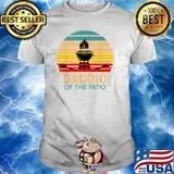 Daddio Of The Patio BBQ Grill Barbecue Father's Day Vintage T-Shirt