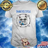 Diabetes cycle low blood sugar eat entire kitchen cat shirt