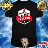 England Soccer Jersey Shirt 2021 English Flag Scarf Ball T-Shirt